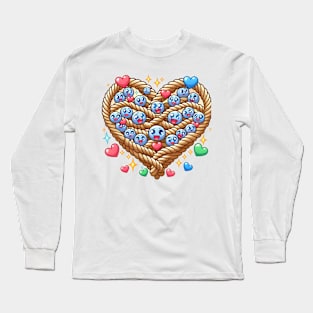 Valentine's Cartoon Delights T-Shirt Long Sleeve T-Shirt